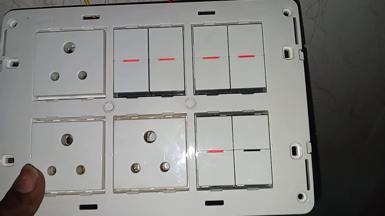 12 Modular Switch board Connection | Anchor Penta switch socket 