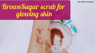 Skin whitening brown sugar scrub