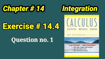 CH#14|Multiples Integral  Exercise 14.4 question no.1|Howard Anton 10th edition|