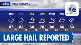 Severe Storms Bring Large Hail and Damage in Michigan