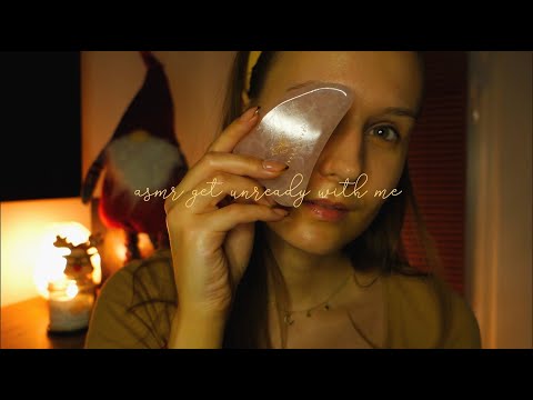asmr po polsku 🌙 get unready with me 🧖🏻‍♀️ pielęgnacja twarzy *edycja świąteczna* (polish whisper)