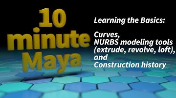 Ten Minute Maya 005 - NURBS modeling tools