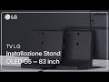 TV LG | Installazione Stand OLED G5 | 83 pollici