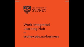 Work Integrated Learning University of Sydney Business School promo 2020