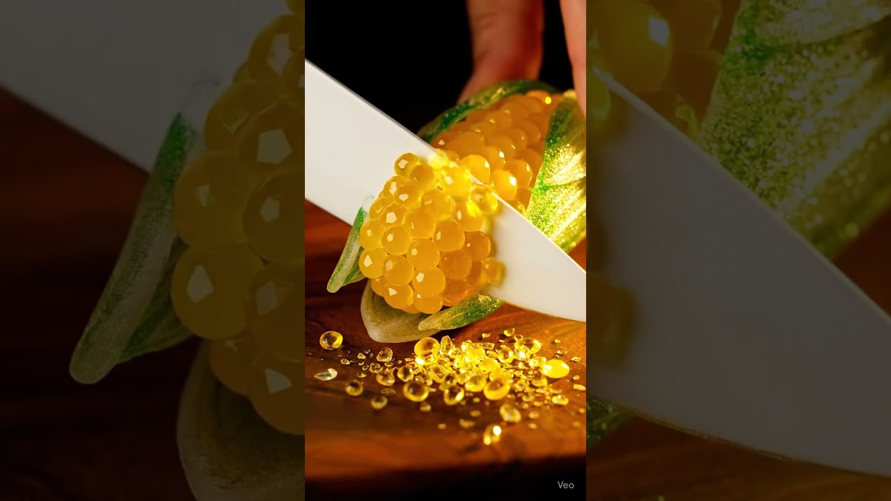 “Crystal Corn Cutting | Crisp Cracks & Tinkling Glass ASMR” 