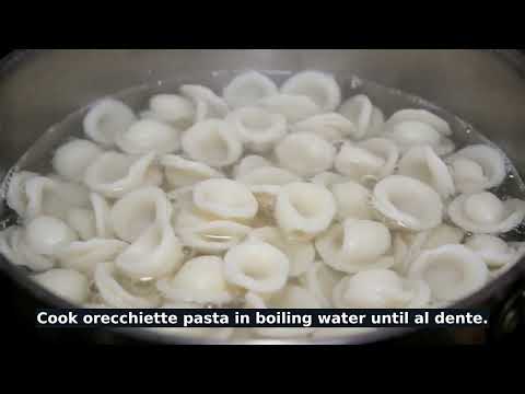 Orecchiette con Cime di Rapa e Salsiccia (Orecchiette with Broccoli Rabe and Sausage) recipe video thumbnail