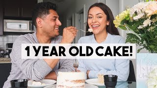 For our wedding anniversary we tried eating cake one year later! i'm
actually surprised with how it tasted! also share to freeze your
wedd...