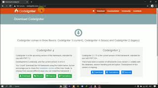 Cara Instalasi CodeIgniter 3 dan Membuat File Profile