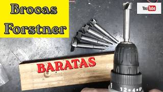 Broca Forstner de péssima qualidade -- Não comprem estas!