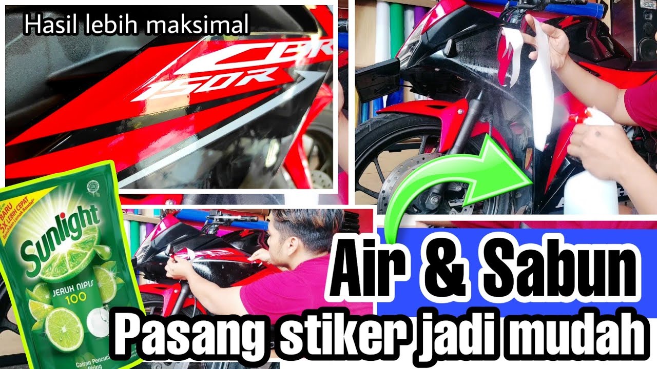 MUDAH!!! BEGINI CARA PASANG STRIPING MOTOR.. 5 MENIT DIJAMIN BISA..