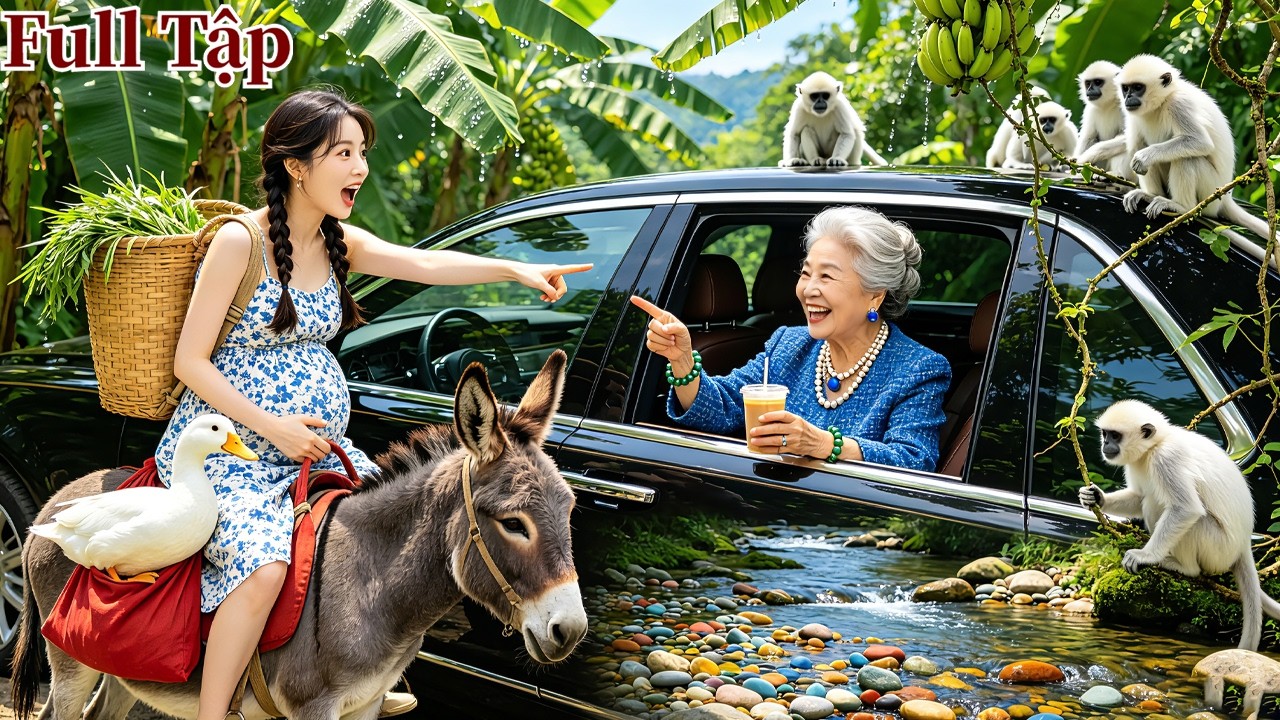 Bà bầu cưỡi lừa chặn xe sang hỏi đường,  Không ngờ bà nội CEO vừa nhìn đã chọn cô làm cháu dâu!