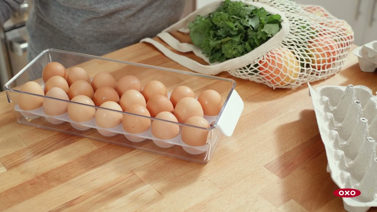 OXO Refrigerator Organization: Egg Bin with Removable Tray