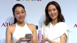 浅田真央、「子供ができたような気持ち」　コーチ業で「やりがい」を実感、木村佳乃とホワイトドレスで登場（「アルソア」ブランドリニューアル＆新製品発表会）