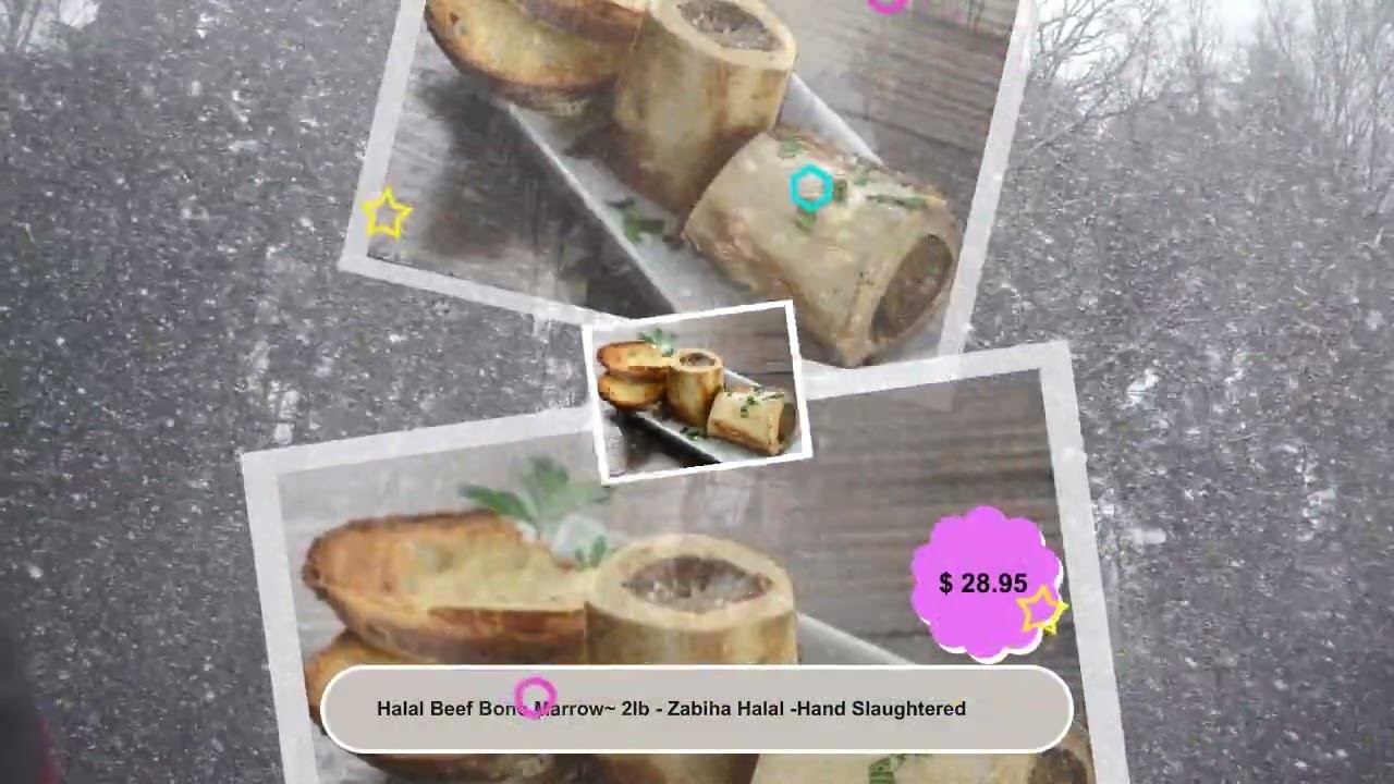 Halal Beef Bone Marrow~ 2lb - Zabiha Halal -Hand Slaughtered