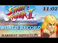 Ken speedrun new world record hardest difficulty 1102  super street fighter ii the new challengers