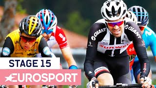 Yates Charges to Incredible Solo Victory as Aru Struggles | Giro d'Italia 2018 | Stage 15 Highlights