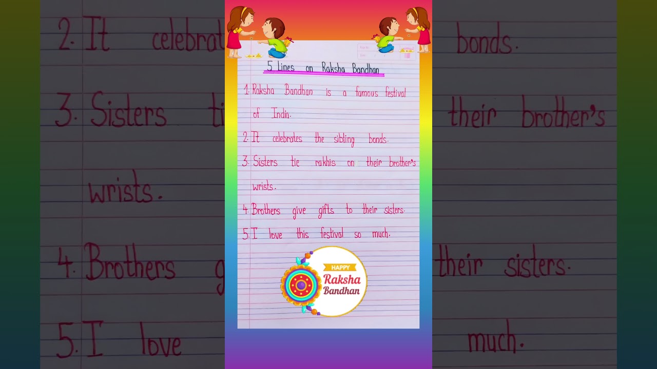 5 lines on Raksha bandhan 