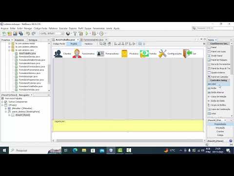 vídeo 101 -  criando barra de status do sistema