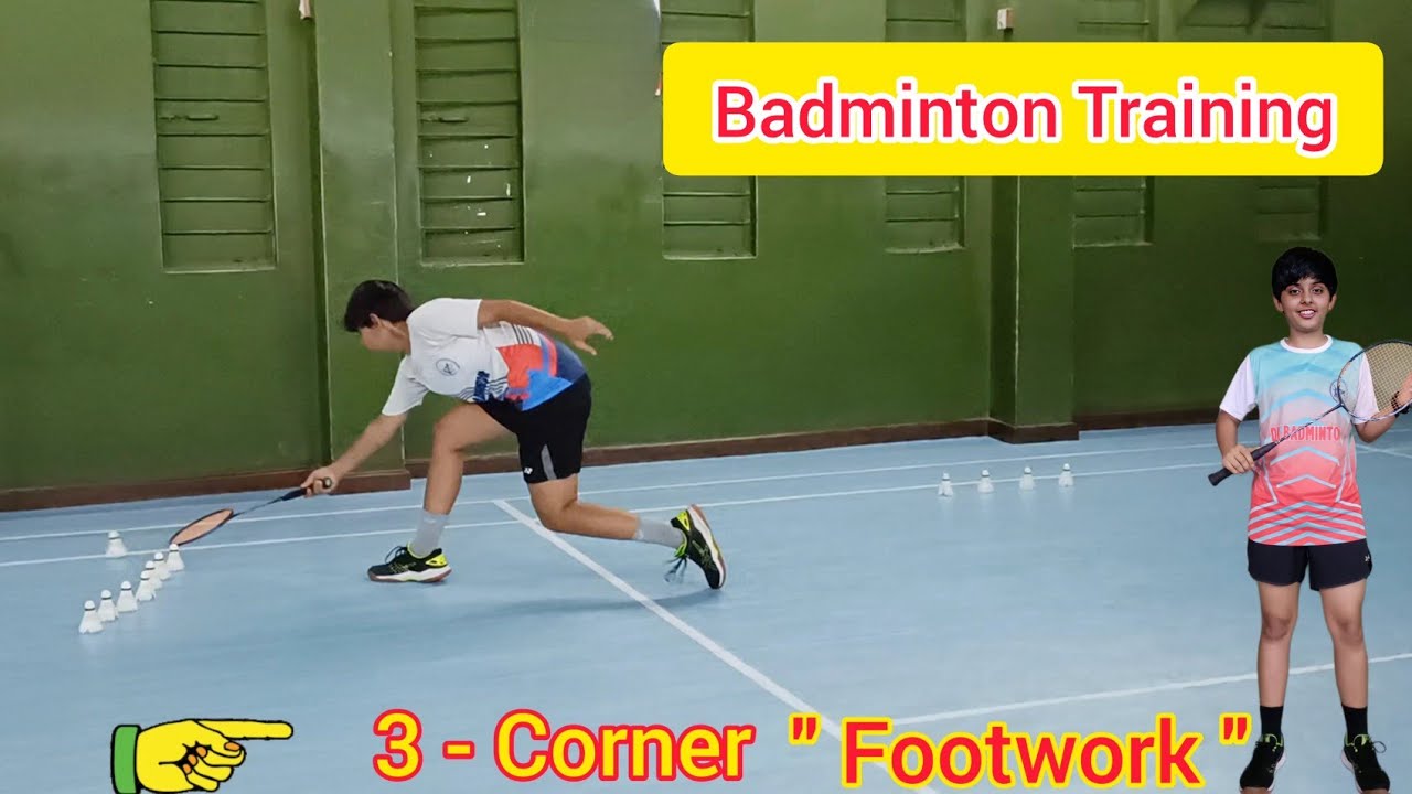3 - Corner Footwork 🔴 Badminton Training