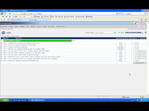 How to Find your Tasks in DotProject