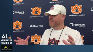 Alex Golesh addresses the media following day 2 of fall camp 2026