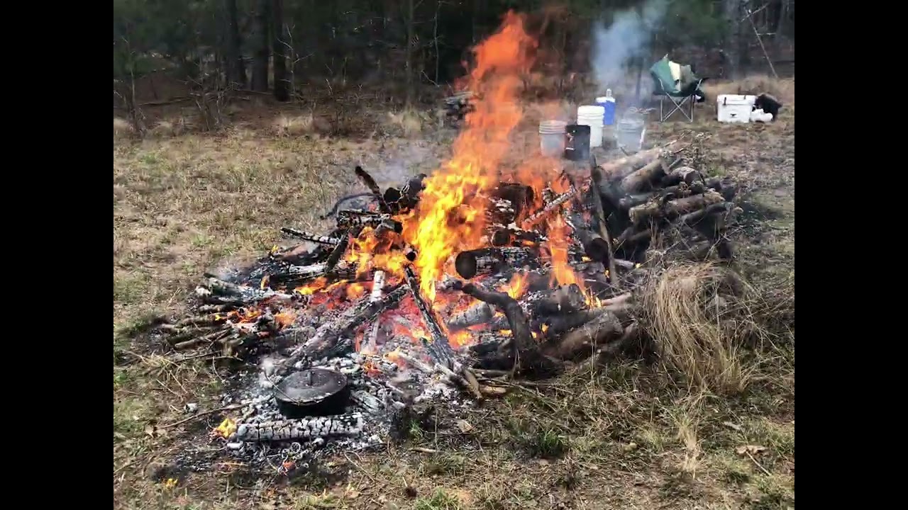 Project Cheap Bastards...range cleanup day with Gansetts and dutch oven chicken