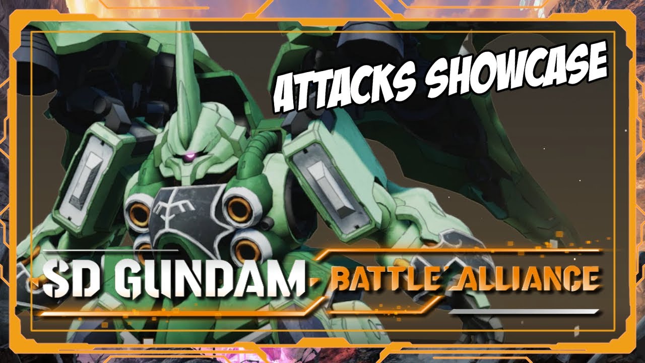 SD Gundam Battle Alliance - Kshatriya Attacks Showcase - YouTube