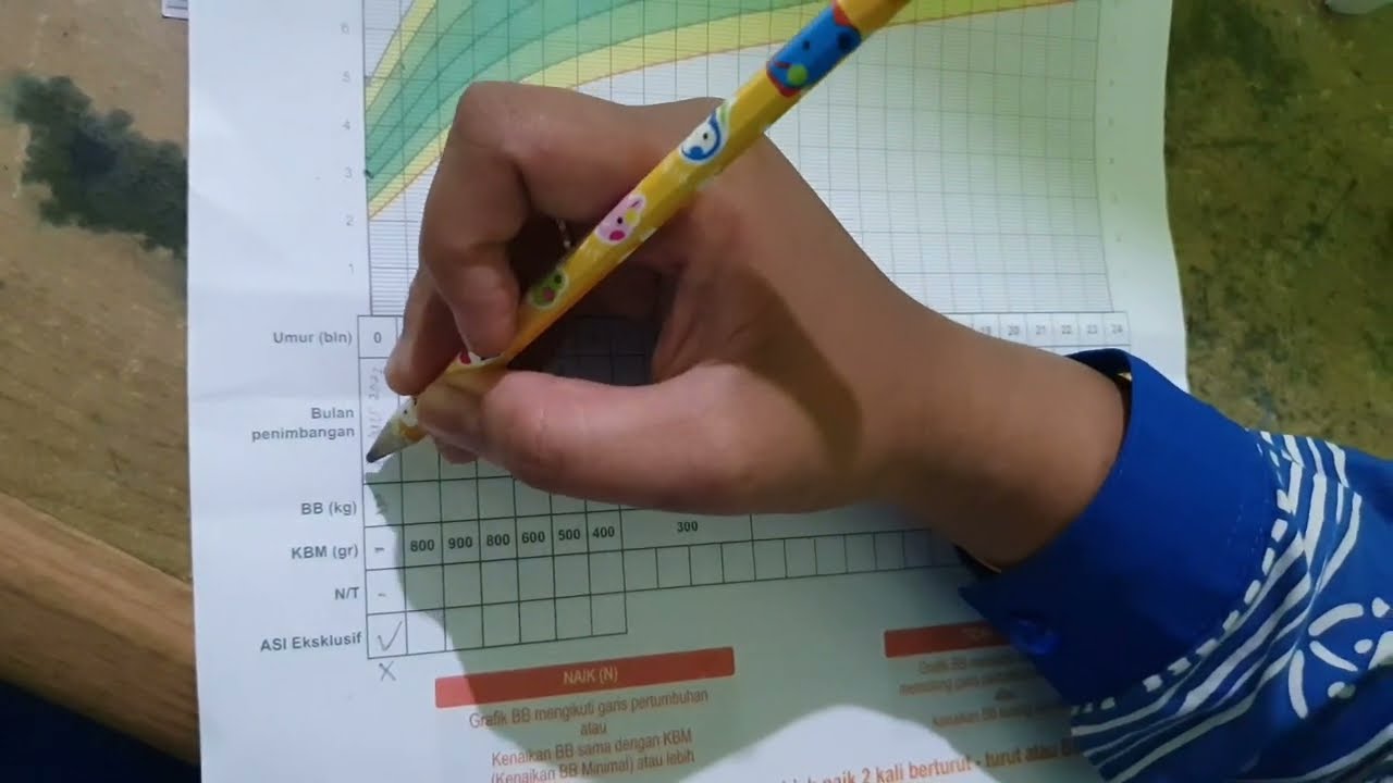 Cara mengisi buku KMS bayi balita.
