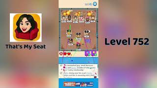 That's My Seat Level 752 Walkthrough | Puzzle Game Solution by SolutionGuruji