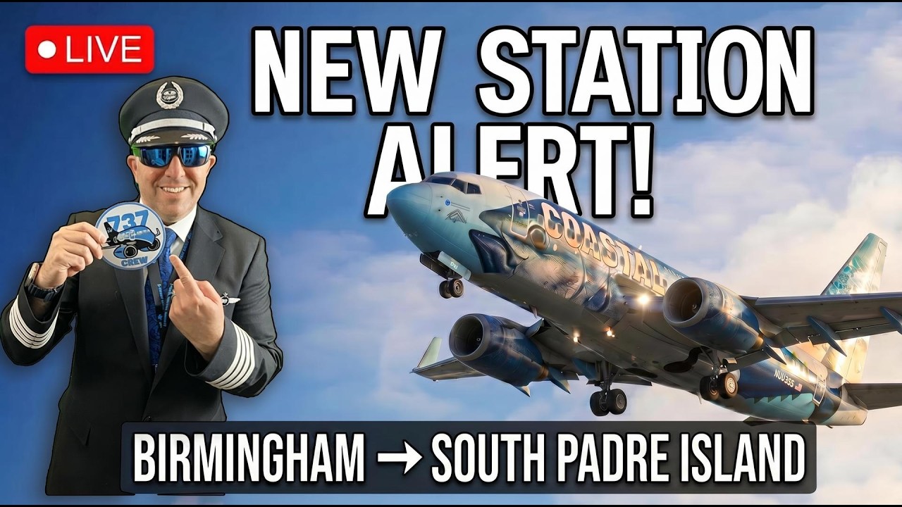 LIVE | PMDG 737-600 New Station Alert! Birmingham to South Padre Island