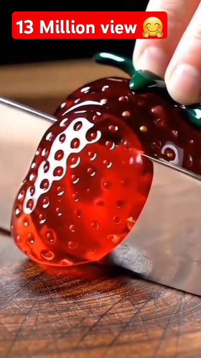 Cutting Glass Fruits Strawberry ๐ ASMR #aiโ #aiartโ #asmrsoundsโ #asmrโ #aiasmrโ #satisfyingvideoโ