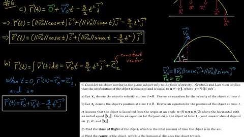 More on Vector Functions   #6
