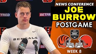 Joe Burrow on Disappointing Loss to the Browns | Cincinnati Bengals Week 8