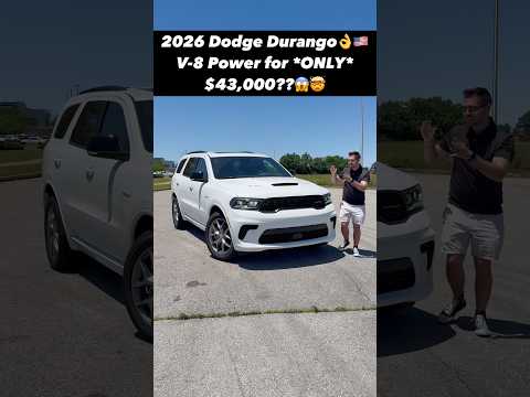 Is the 2026 Dodge Durango the Fun 3-Row SUV to Buy with a V8 for as Little as $43k??