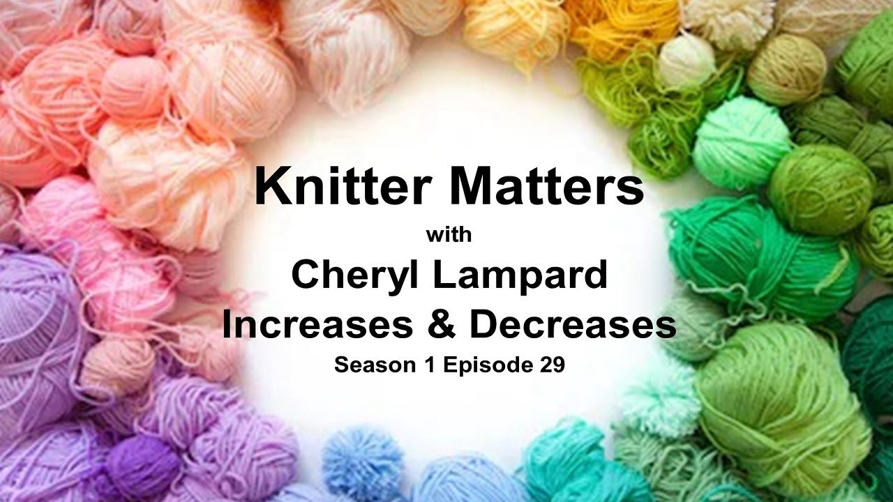 Knitter Matters: Increases & Decreases - S1 Ep29
