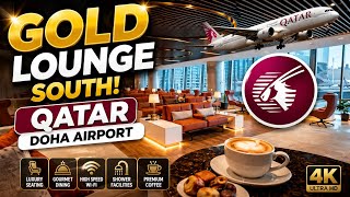 Qatar Airways Gold Lounge South πΆπ¦ | Doha Airport Lounge Tour (4K)