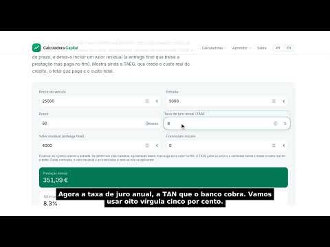 Calculadora de Crédito Automóvel