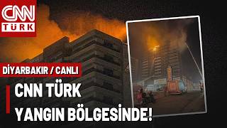 Diyarbakır’da 13 Katlı Plazanın Çatısı Yanıyor: Cnn Türk Ekibi Olay Yerinden Son Durumu Aktardı