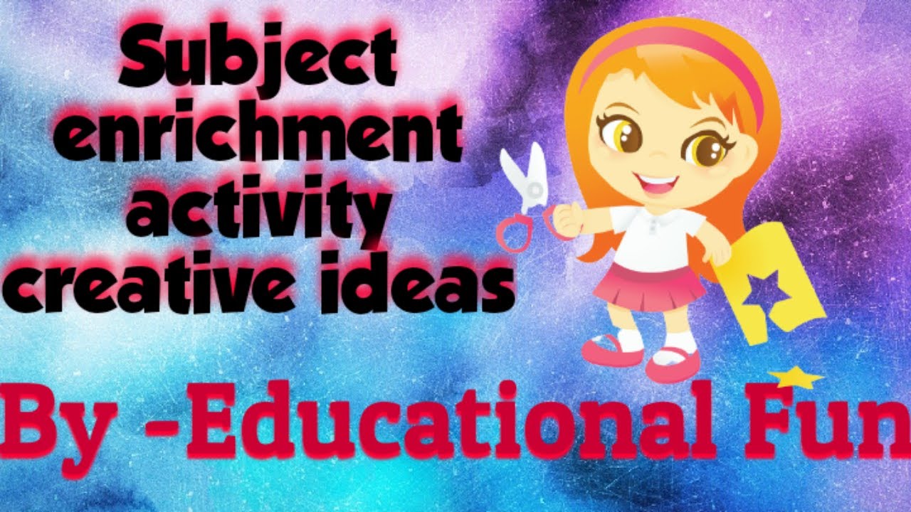 Subject Enrichment Activity CBSE English Creative Ideas Scoring Ideas