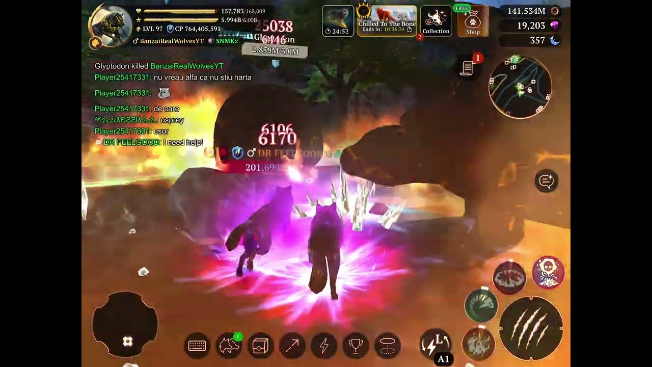 The Wolf | leveling up to lvl 98 hunting new animals on new map 