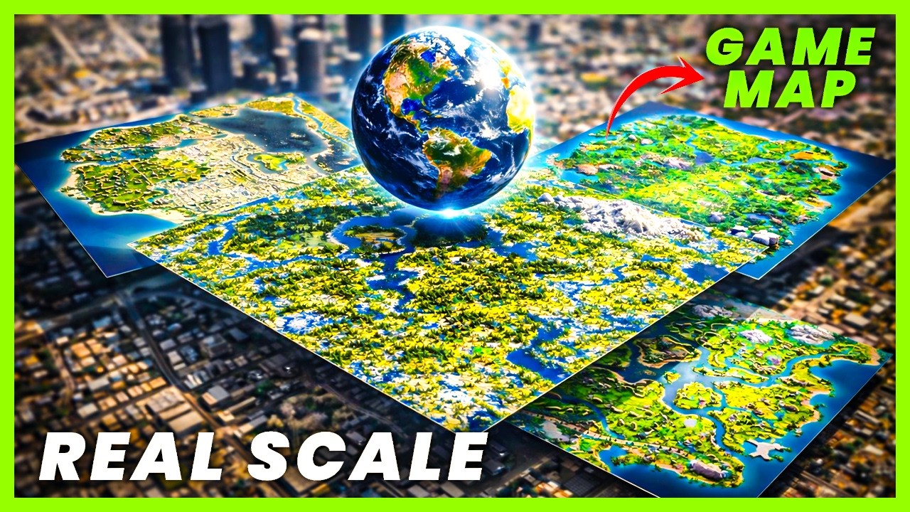 Video game Map Size Comparison 