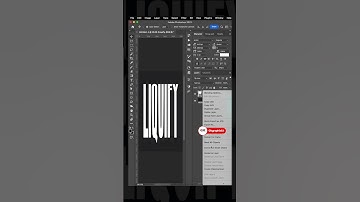 How to create a Liquify Text Effect in Photoshop