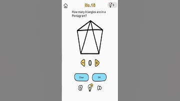 Brain Out Level 16 How many triangles are in Pentagram?
