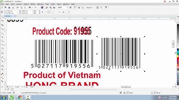 Cách tạo và sửa mã vạch trong CorelDraw