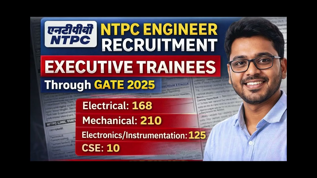 NTPC | GATE-2025 | EET 513 Posts | Details notification | ME,EE,EC&IN,CS&IT | By:- Raaz Gupta