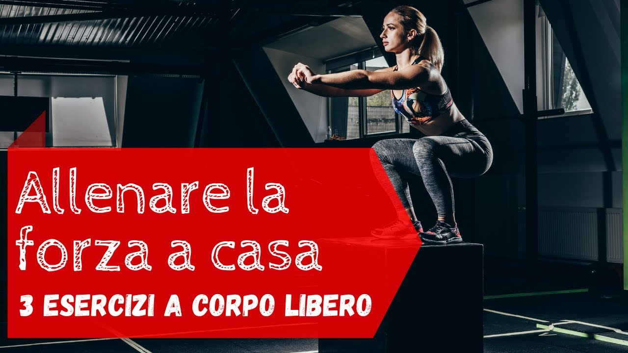 ALLENARE LA FORZA A CASA - 3 esercizi per aumentare la forza delle ...