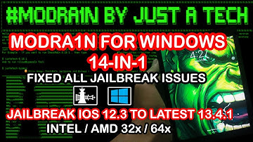 NEW ModRa1n Checkra1n 14-IN-1 WINDOWS|Fix All checkra1n errors |Jailbreak iOS 13.4.1 window #Ra1nusb