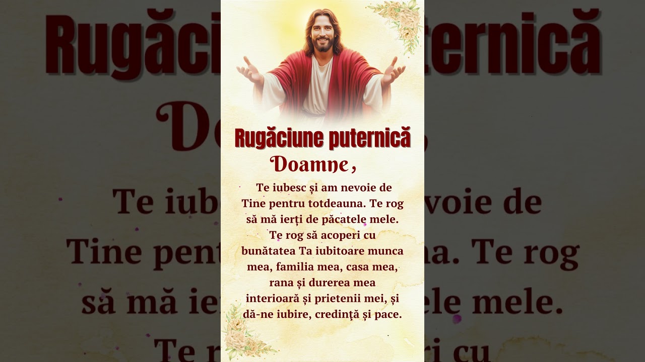 Recitește această rugăciune în fiecare zi și vei vedea ce se întâmplă🙏
