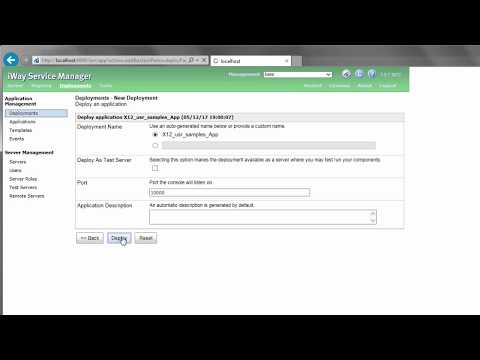 iWay e-Business Lab 1: Step 3, Deploying an iWay Integration Application to iWay Service Manager
