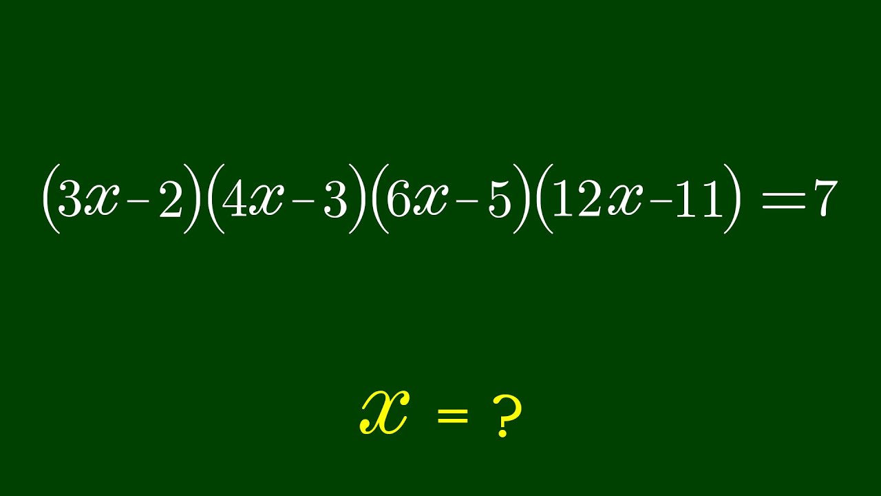 A Nice Algebra Problem | Math Olympiad | Find 4 solutions